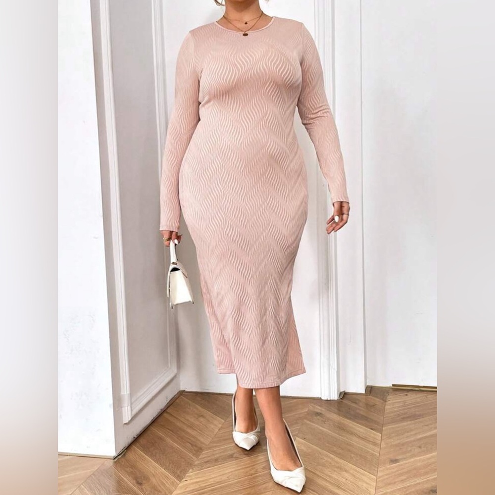 Beautiful stretch dress with side slit size 12